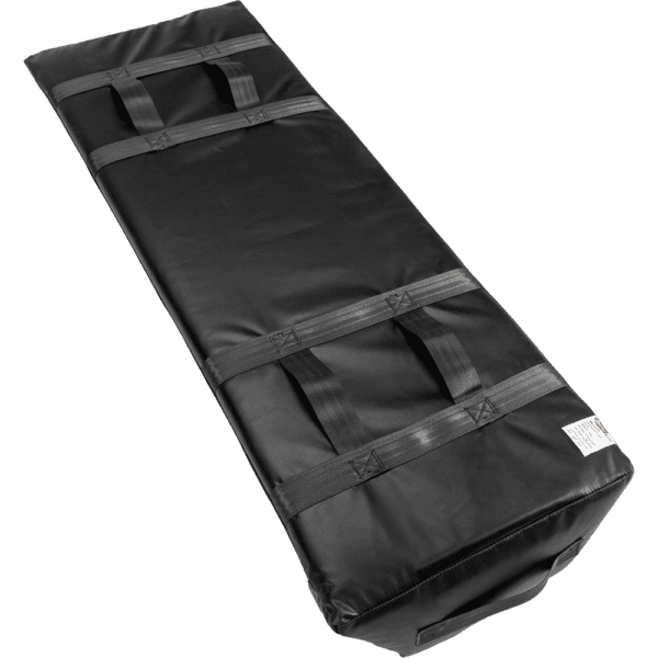 Reinforced handles on both ends for use as a stand up dummy