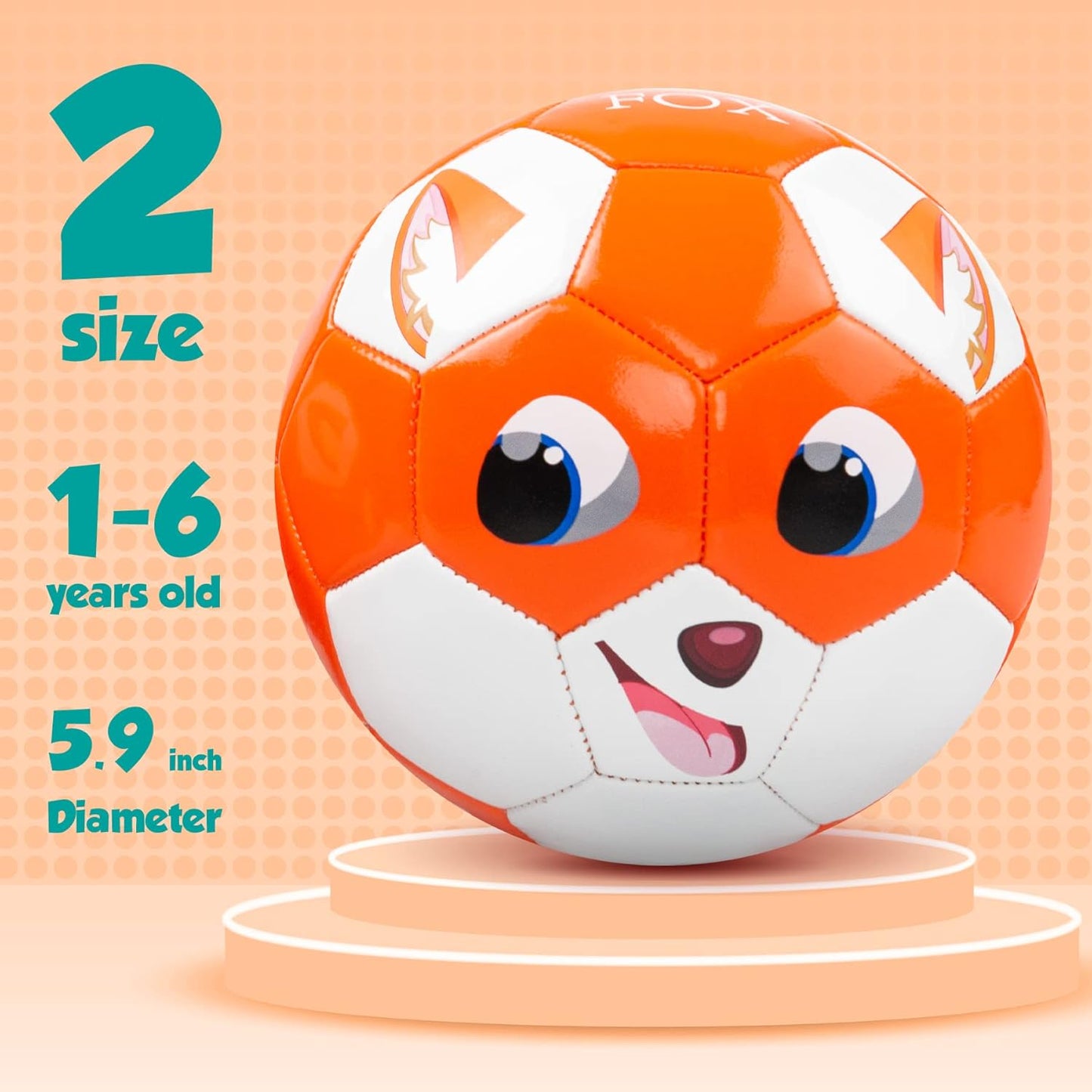 Toddlers Soccer Ball with Pump, Small Soccer Ball Size 2 for Toddlers, Indoor Outdoor Backyard Lawn Game, Ideal Gift for Operation Christmas Child Shoe Box