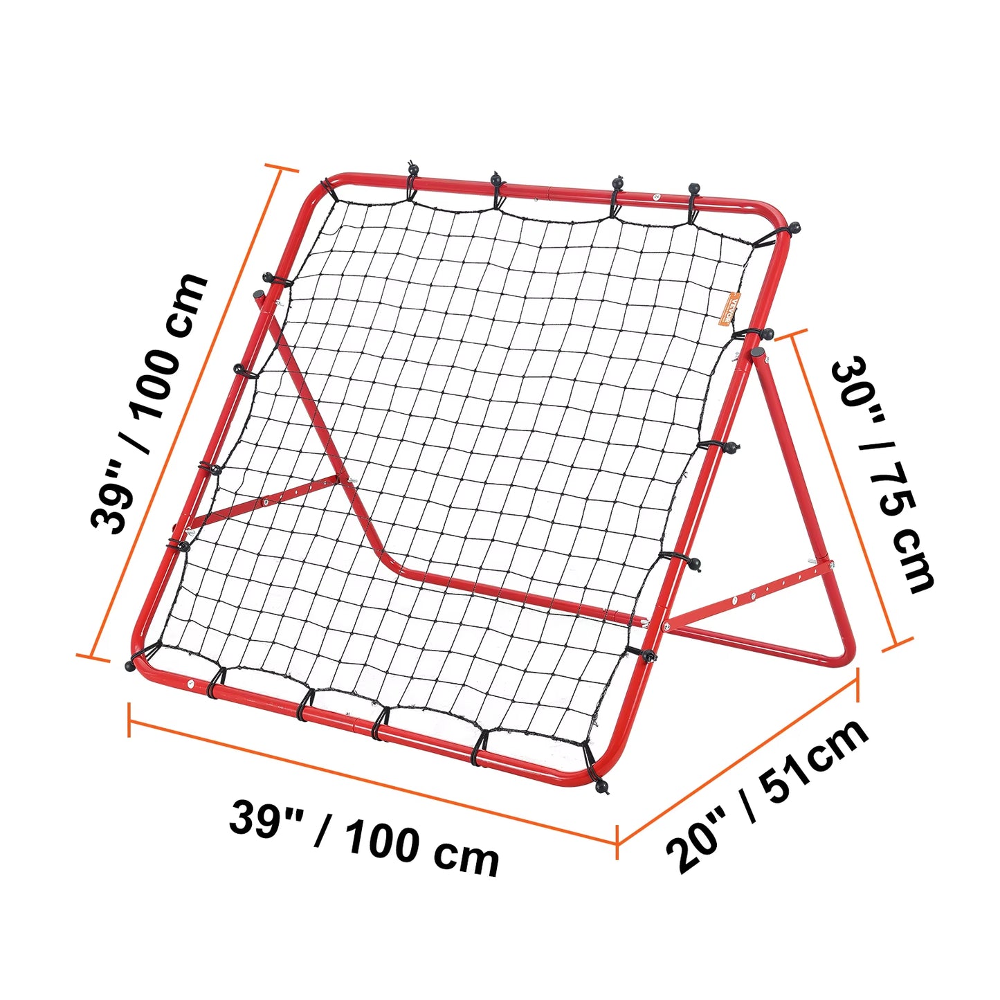 Soccer Rebounder Rebound Net Portable Football Training Gifts Adjustable Angles Goal Net Aids & Equipment Easy Set Up