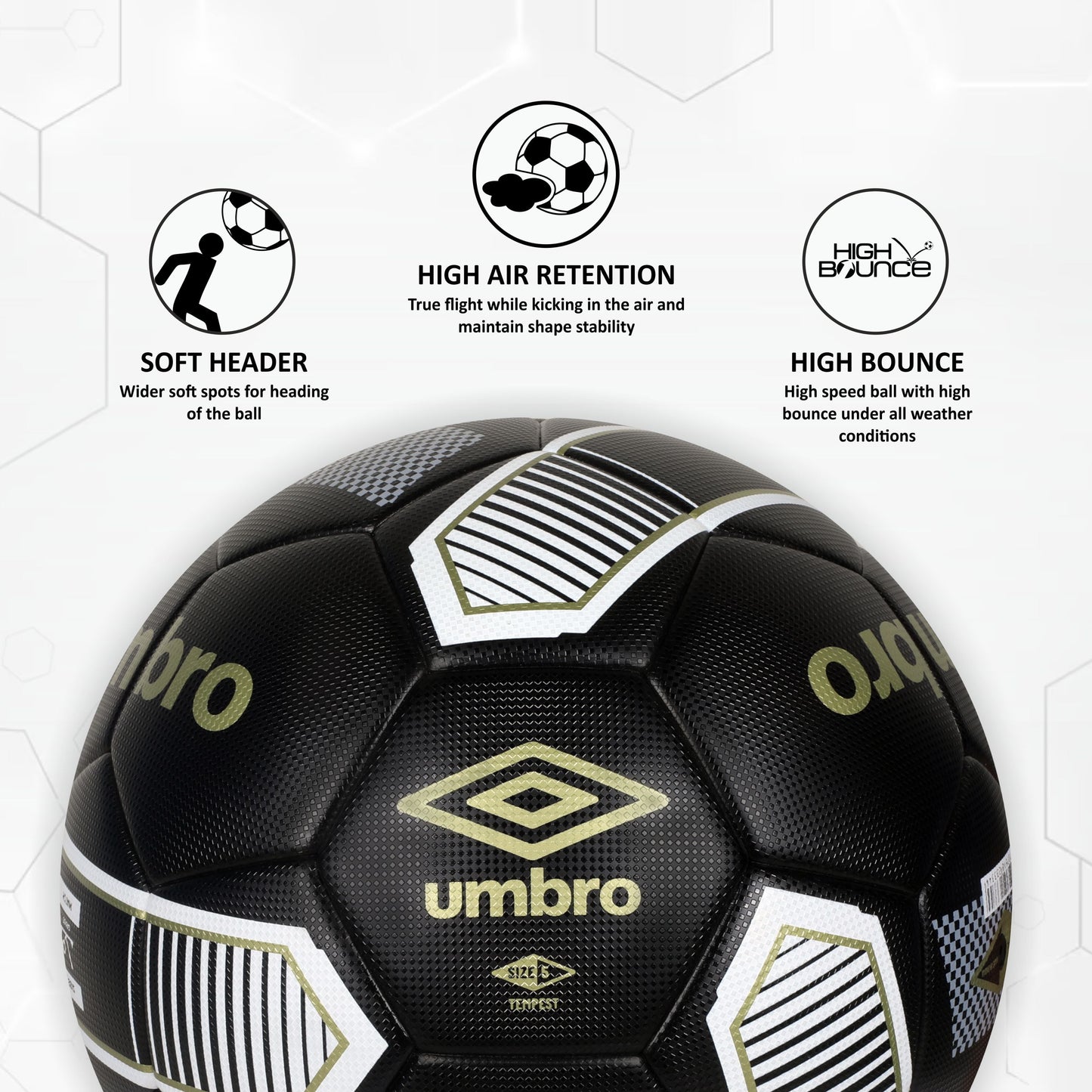 (2 Pack) NFHS Match Certified Tempest Soccer Ball, Size 5