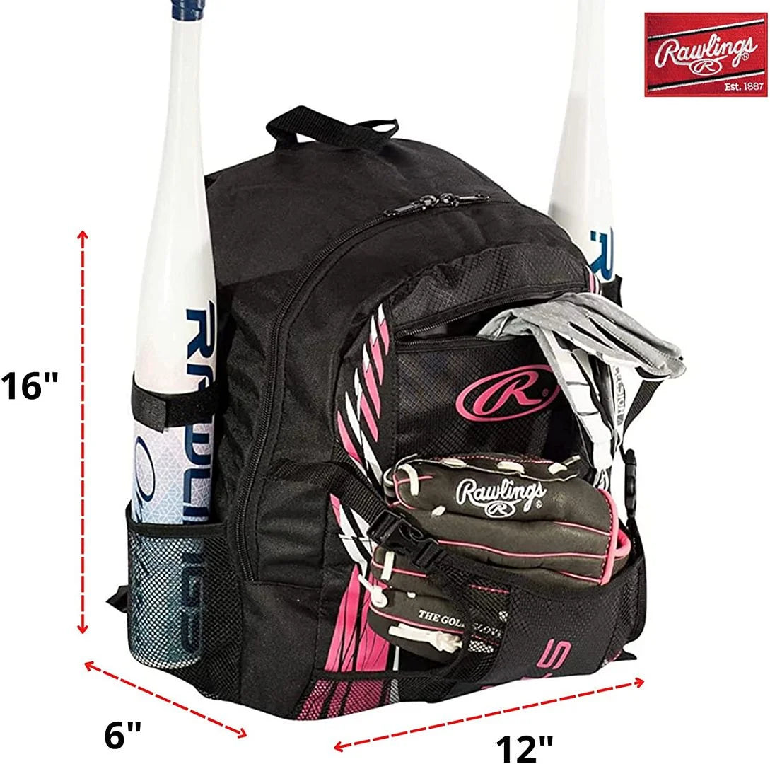 Storm Girls T-Ball Softball Batting Bag Backpack Black/Pink