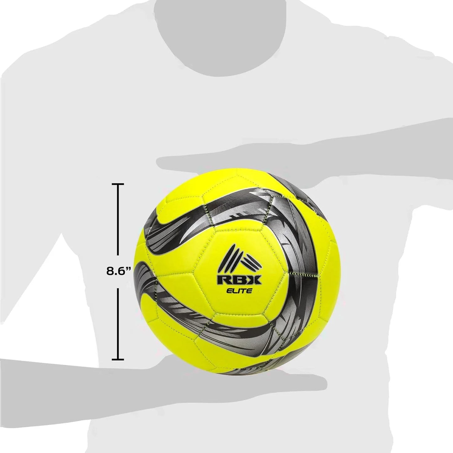 Size 5 Soccer Ball: 32-Panel with Pump, Rubber Bladder, High-Contrast Graphics Adults & Kids