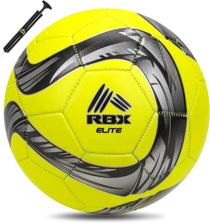 Size 5 Soccer Ball: 32-Panel with Pump, Rubber Bladder, High-Contrast Graphics Adults & Kids