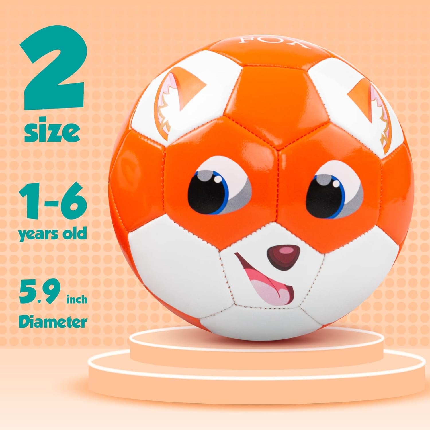 Toddlers Soccer Ball with Pump, Small Soccer Ball Size 2 for Toddlers, Indoor Outdoor Backyard Lawn Game, Ideal Gift for Operation Christmas Child Shoe Box